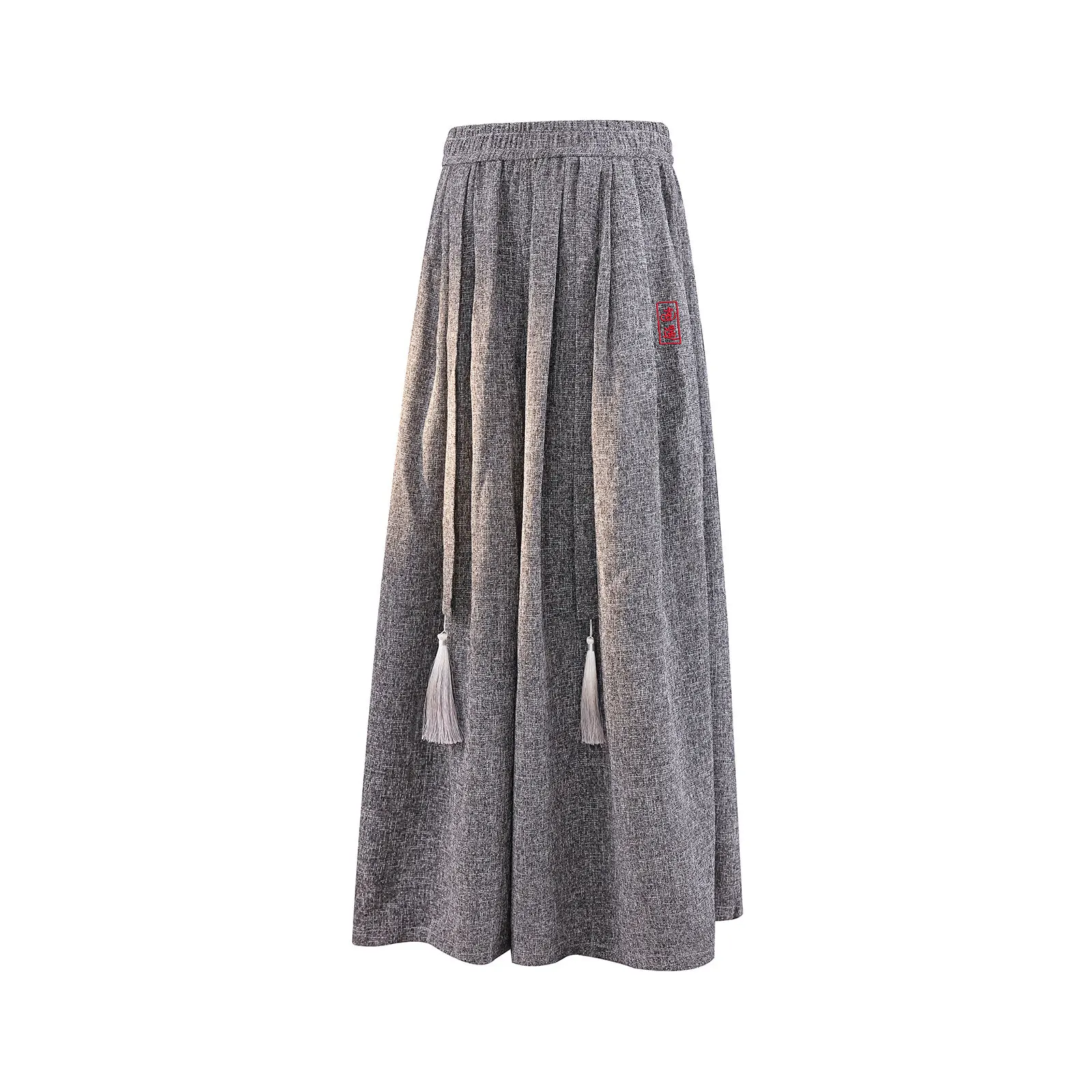 Men New Chinese Style Embroidery Pants Men Traditional Original Design Wide Leg Pants Skort Trousers Men Plus Size Bottoms 8Xl