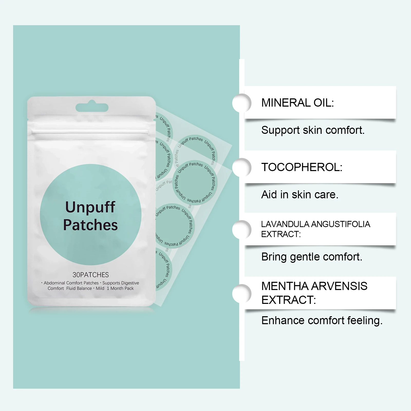 

Comfort Body Care Patch, Gentle Nourishing with Soft Skin Adhesion, All-Day Wear Easy to Use Daily