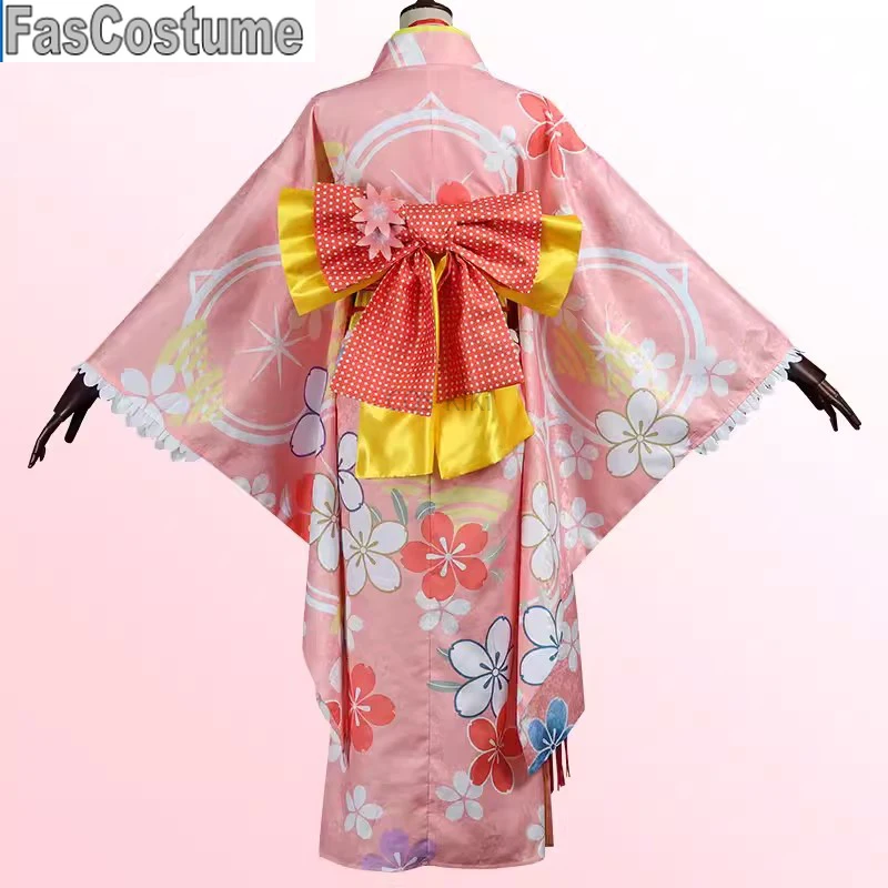 

Puella Magi Madoka Magica Kaname Madoka Kimono Bathrobe Lovely Uniform Cosplay Costume Halloween Party Outfit Women