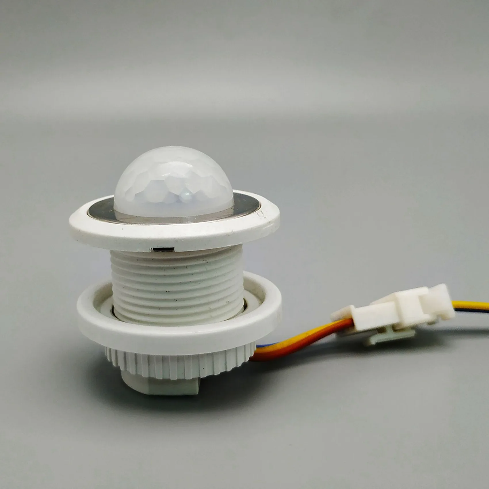 A64K 4X Mini PIR Sensor de movimiento por infrarrojos detección 220V tiempo ajustable infrarrojo luz LED automática bruja