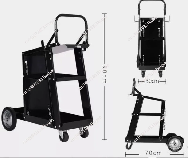 Argon arc welding machine trolley Auto repair and maintenance storage car Gas shielded welding mobile tool car