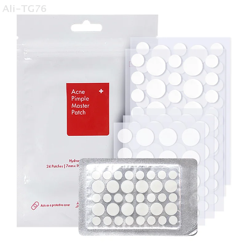 24 ชิ้น/36 ชิ้น แผ่นไฮโดรเจลทรงกลม แผ่นแปะสิวใส แผ่นแปะดูแลผิว เครื่องมือแต่งหน้า