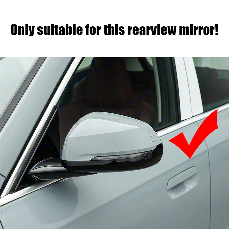 For BMW X1 iX1 U11 U12 2023 2024 2025 Bull horn reversing mirror cover only suitable for left-hand drive vehicles