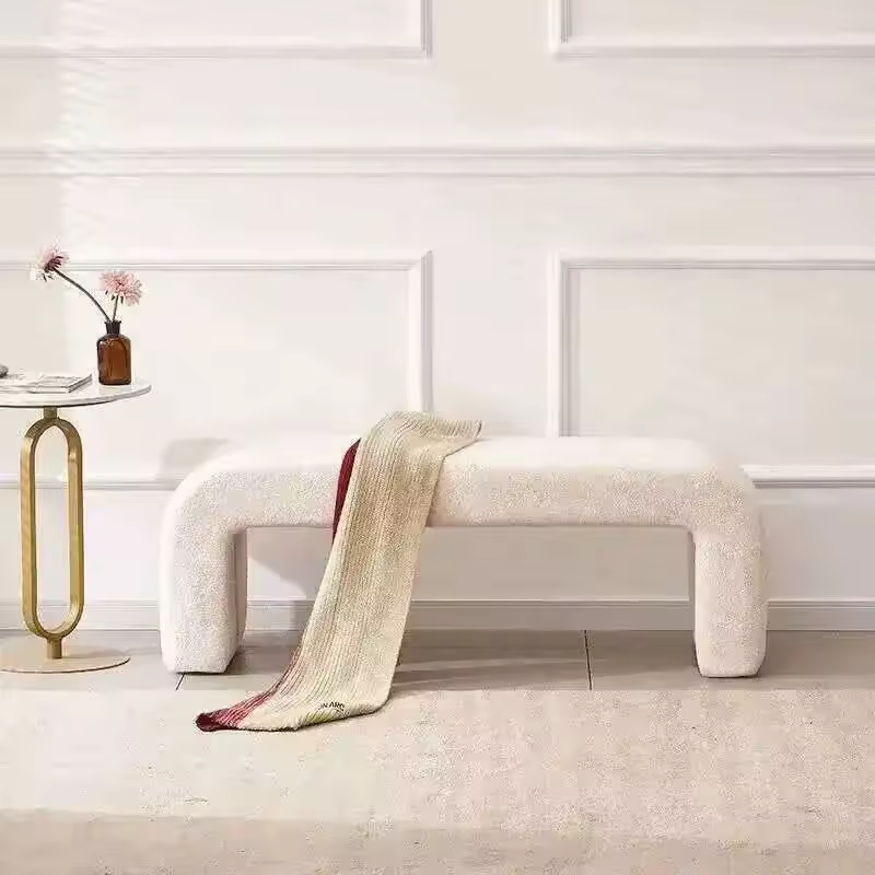 Nordic Lambskin Accent Bench