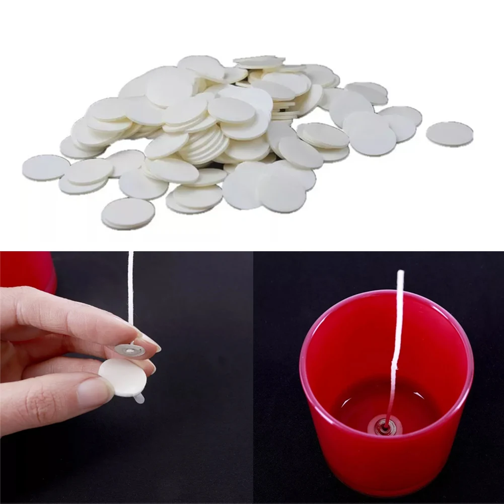 Candle Wick Stickers Adhesive Heat Resistance Foam Double-Sided Tape For Wax Fixed Base Holder Stand Candle Making Supplies