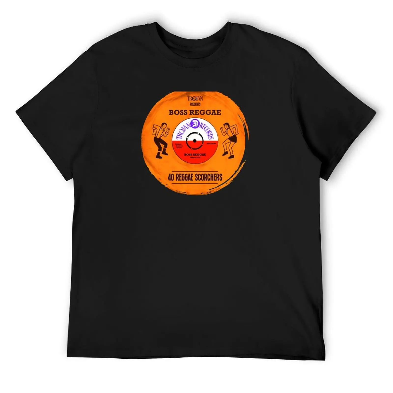

BOSS REGGAE VINYL T-Shirt vintage graphic tee hippie clothes customizeds heavy weight t shirts for men
