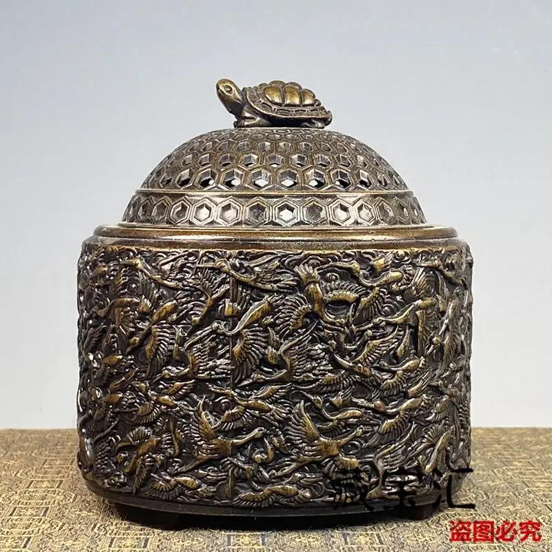 Thousand crane furnace turtle Incense Burner Statue for Tea Home Decor Ornaments