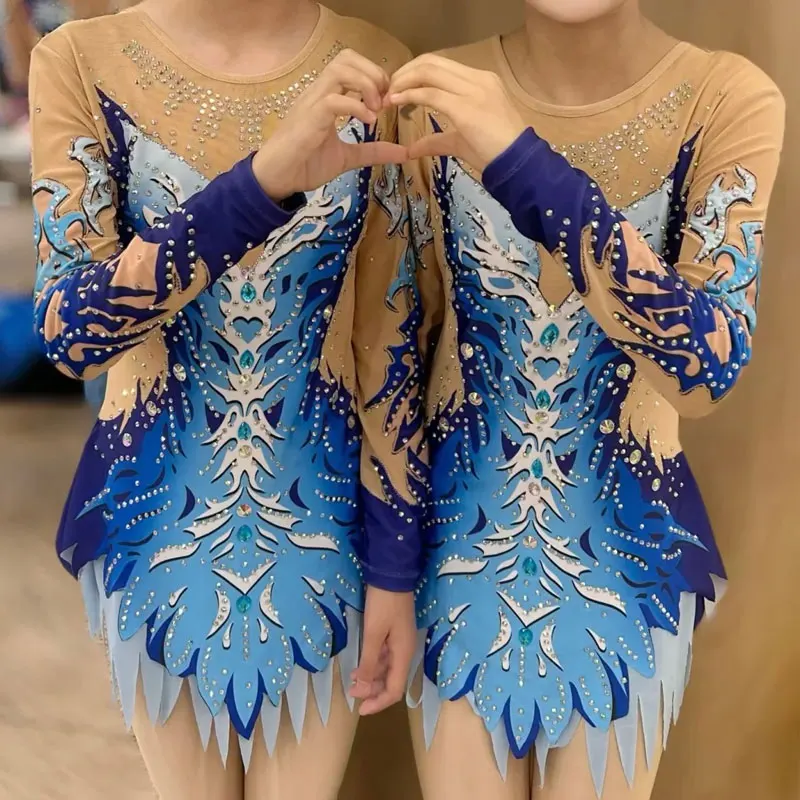 

Ice Dance, Clear Shadow, Figure Skating, Performance Skirt, Artistic Gymnastics, Costume, Girls' and Children's Athletic Competi