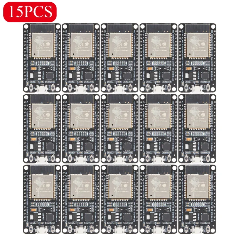 10-20PCS ESP-32S ESP-WROOM-32 ESP32 WIFI Dual Core CPU Development Board 802.11b/g Wi Fi BT Module Ultra-Low Power Consumption