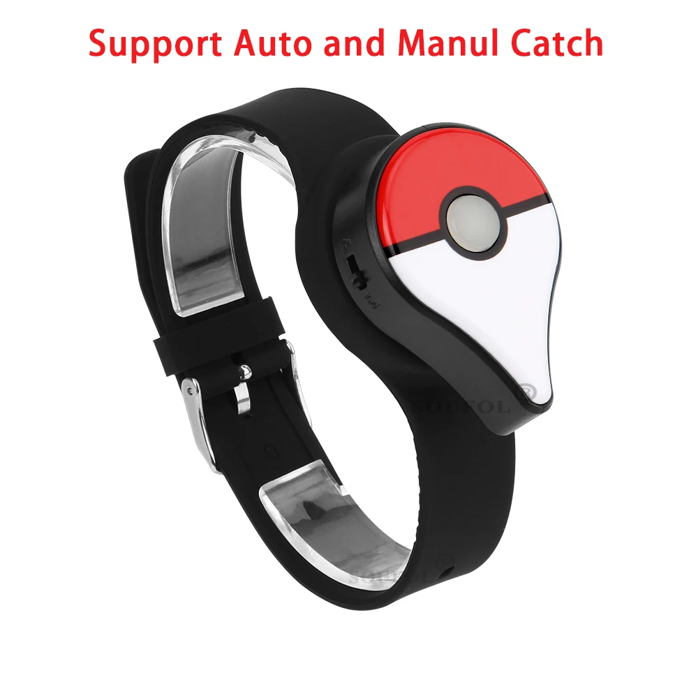 Auto dan Manul Catch USB dapat diisi ulang untuk gelang Pokemon Go Plus jam tangan Digital gelang Blue-tooth Switch Aksesori permainan