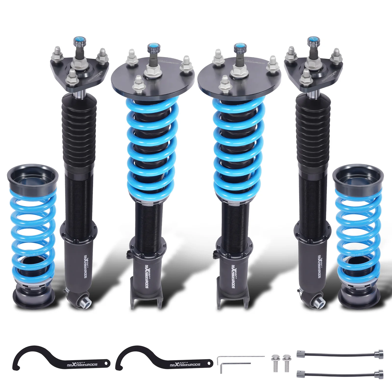 

MaXpeedingrods Height Ajustable Twin Tube Front & Rear Coilover Spring Shock Absorber for Lexus IS200T IS300 IS350 RWD 2017-2025