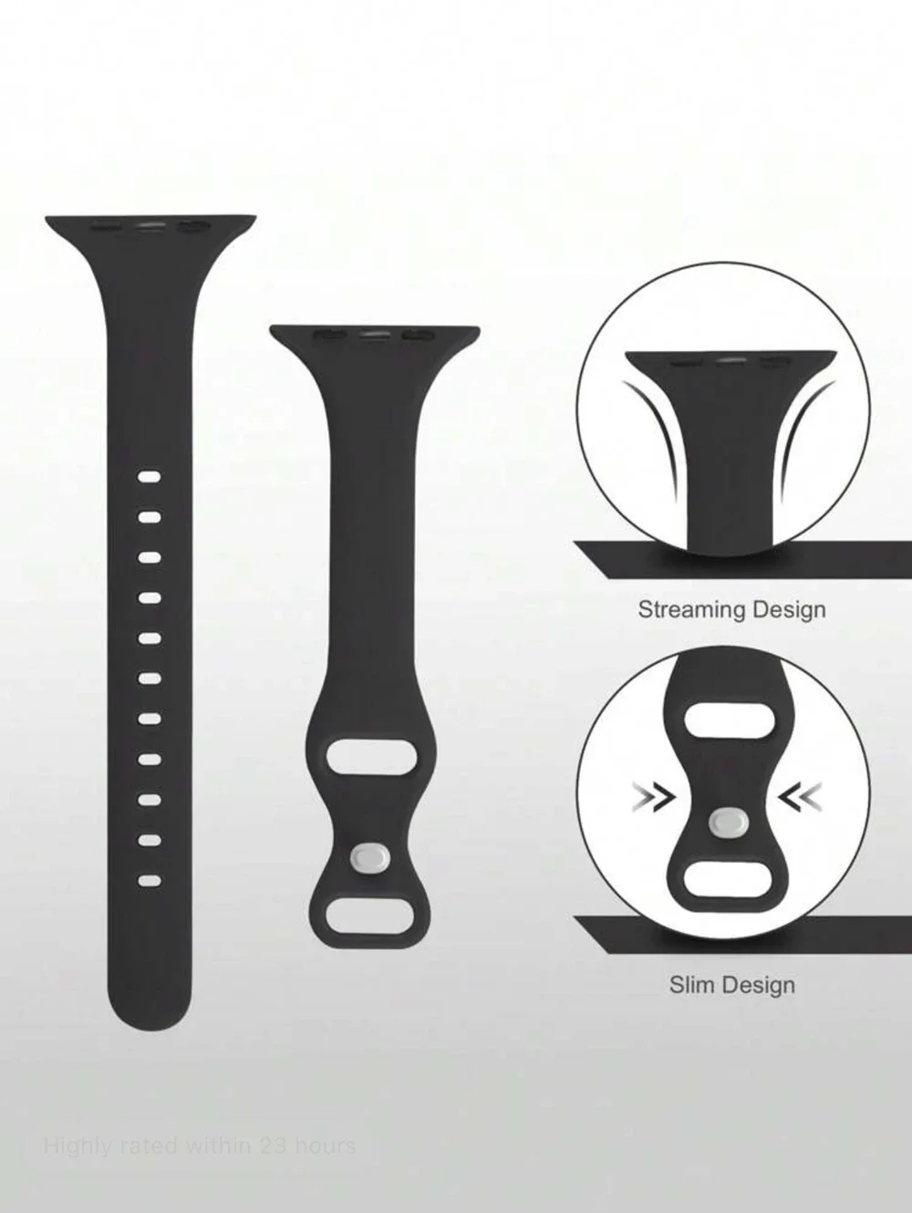 Красивый силиконовый чехол 2 в 1 для Apple Watch, ремешок серии 10/9/8/7/6/5/4/3 38 мм 40 мм 41 мм 42 мм 44 мм 45 мм 46 мм