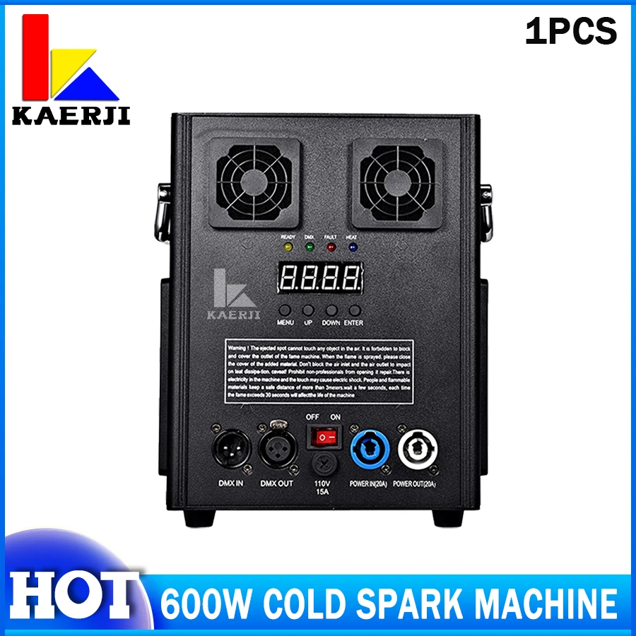 0 Tax 1Pcs 600W Cold Spark Fountain Machine DMX Remote Control Special Effect Machine For Dj Bar Disco Wedding Party Chrismas