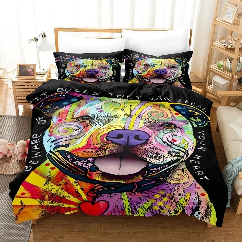 

3D Animal Dog Husky Duvet Cover Adults Kids Home Textile Cute Bedclothes Bedding Sets Double Bed King Full Size Decor Home