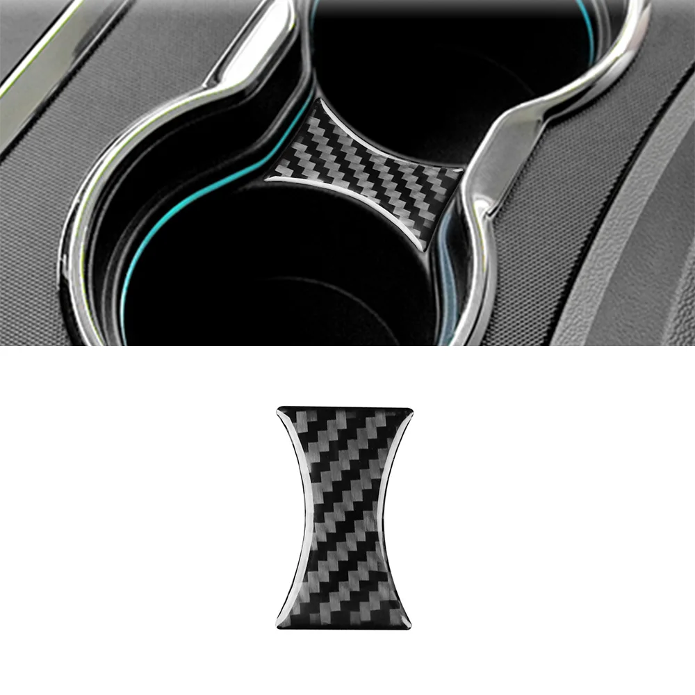 Drink Cup Holder Frame Decoration Cover Trim Sticker for Chrysler 300 2008 2009 2010 Car Interior Accessories Carbon Fiber