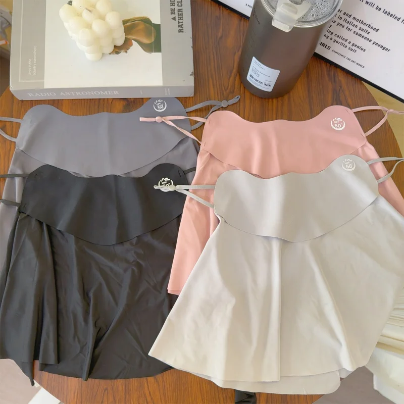 Cubierta de protección UV para mujeres y hombres, conducción al aire libre, protección UV, seda de hielo, protección solar, máscara de protección solar transpirable Anti-UV