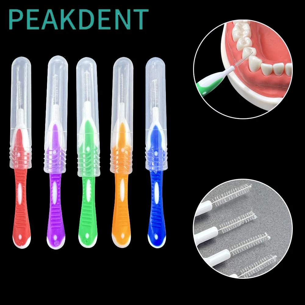 I-type Interdental Brush Health Care Teeth Whitening Interdental Cleaners Orthodontic 0.7mm Dental Tooth Brush Oral Hygiene Tool