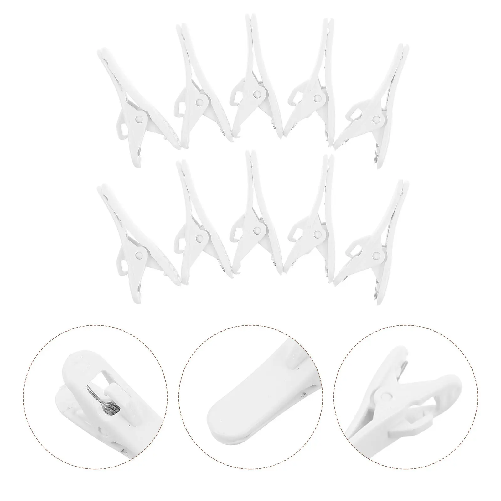 40pcs Headphone Clip Clamp Wire Organizer for Earphone Cable 2.0mm White Earbud Clips Secure Hold Easy Installation Compatible