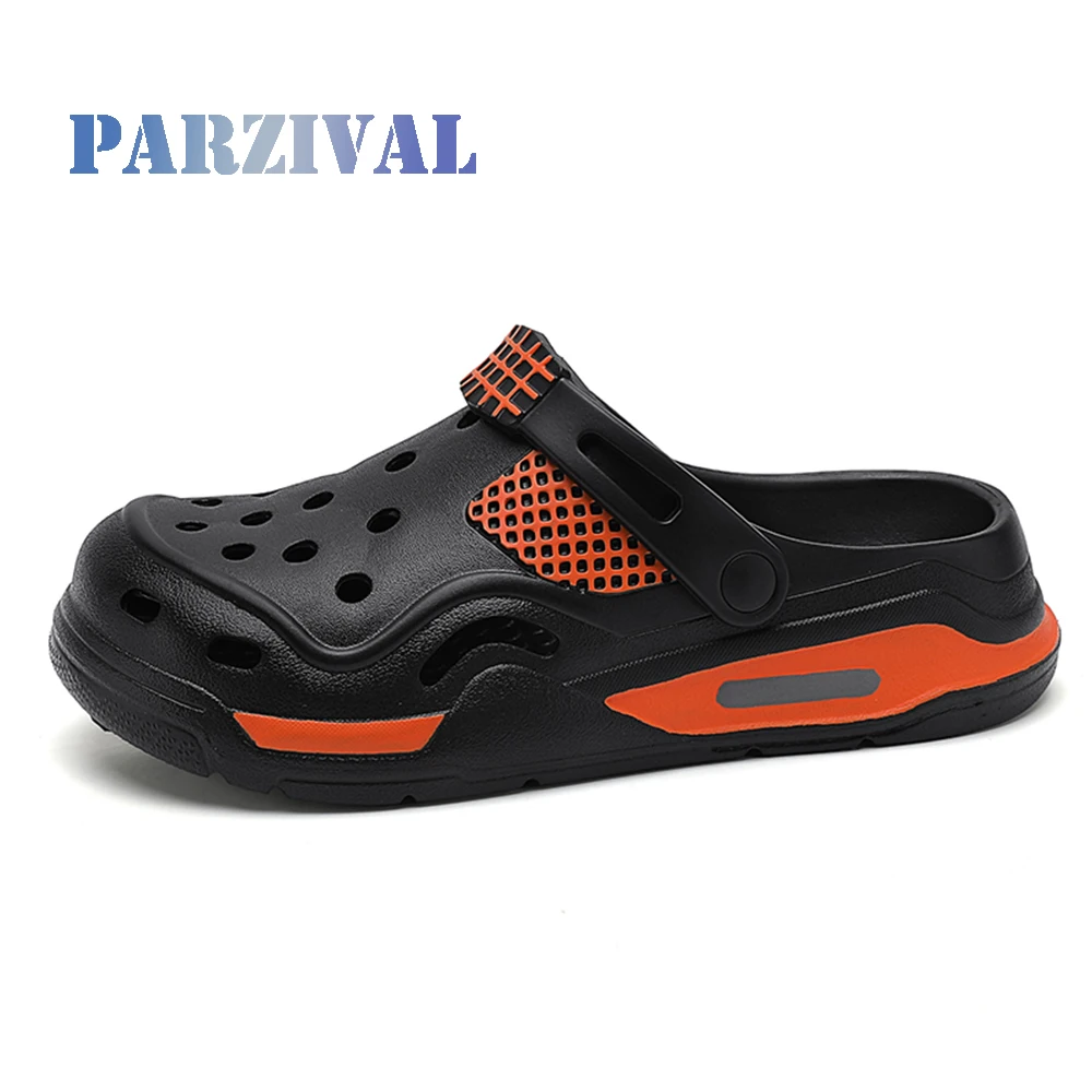 

PARZIVAL Sandals Men Clogs Summer Beach Sandals Slip-On EVA Garden Shoes Sports Male Slipper Outdoor Wading Shoes Wholesale