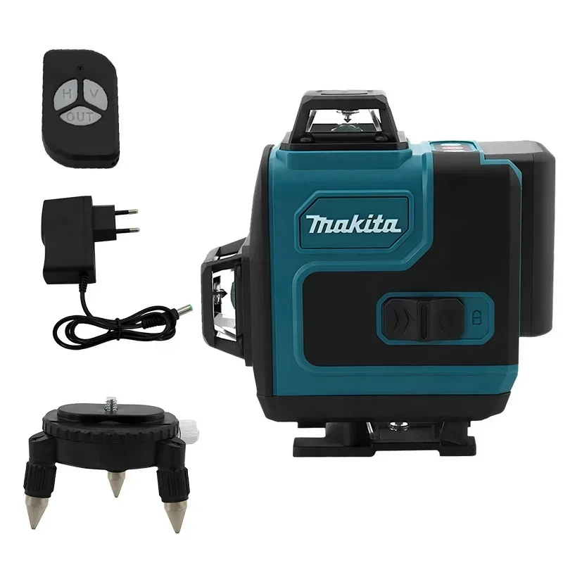 Makita niveau Laser 16 lignes ligne verte auto-nivelant 360 croix verticale faisceau vert Super puissant Portable de haute précision