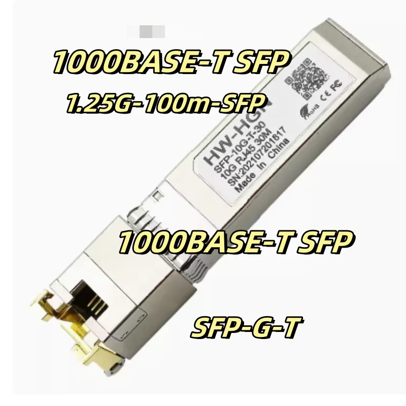 

Brand new authentic module 1000BASE-T SFP 1.25G-100m-SFP 1000BASE-T SFP SFP-G-T 220