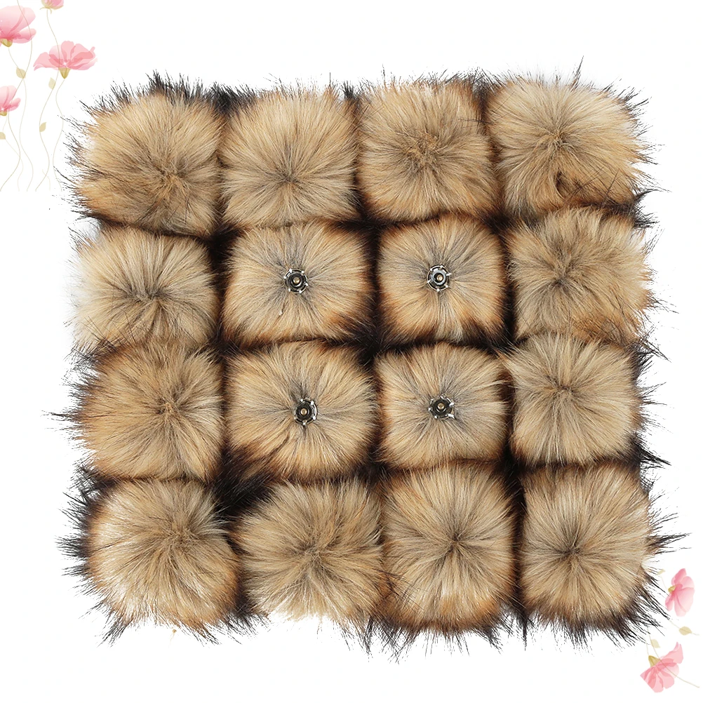 

16pcs Balls 10Cm Hidden Button Style For Diy Clothes Hats Shoes Decorative Accessories Sewing Craft Supplies Soft Balls Adorable