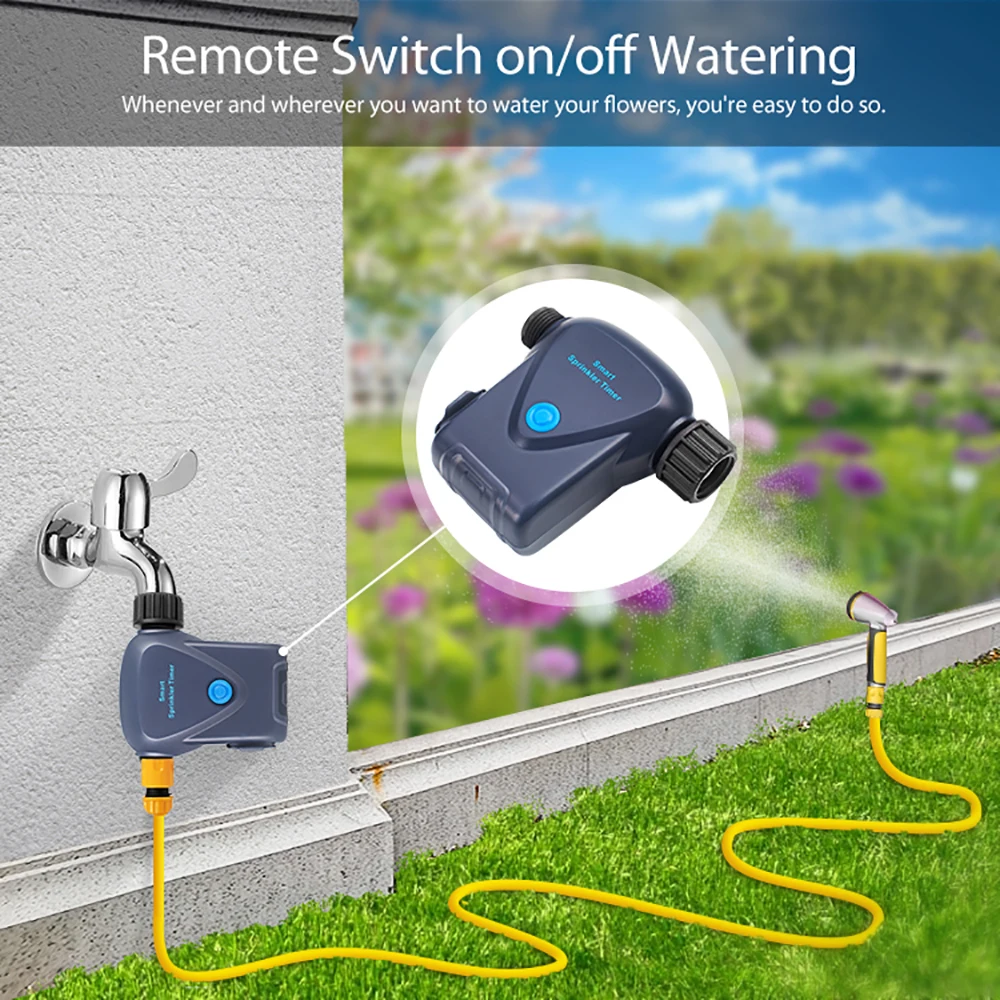 Tuya Smart Zigbee Watering Timer, Smart Sprinkler, Drip Irrigation System, Built-in Water Flow Recorder, Water Controller