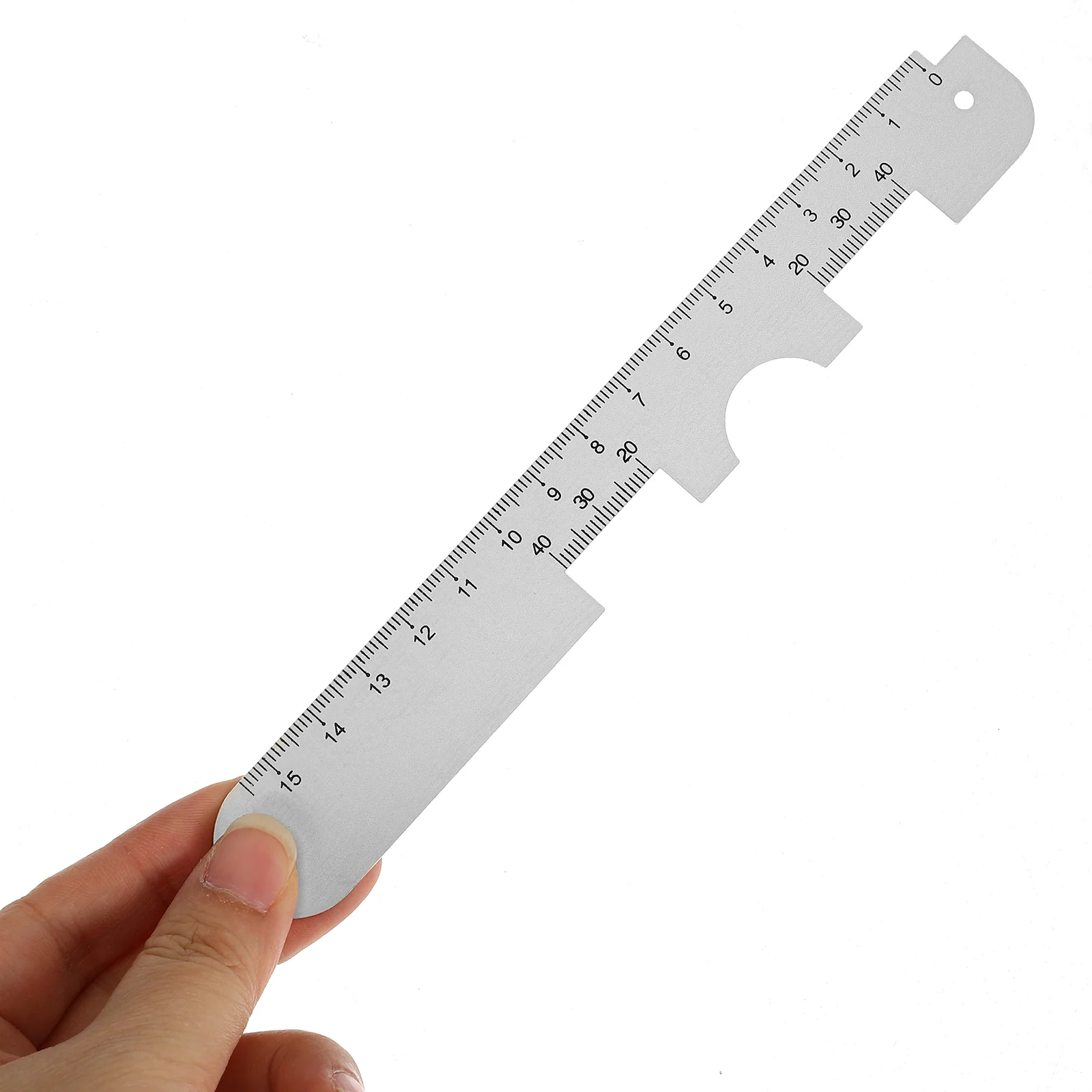 2 Pcs Pupil Distance Ruler Measuring Meter Small Aluminum Portable Pupillometer