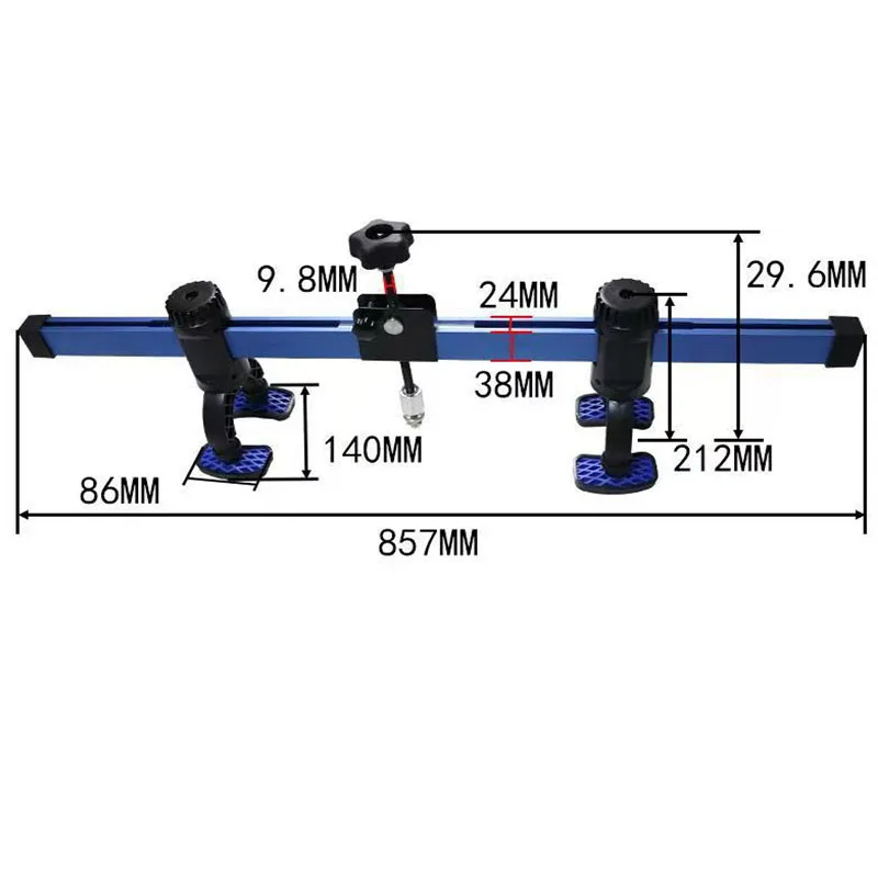 Car dent repair quick extraction tool with 360 degree rotation anti slip body sheet metal rotation tension bracket