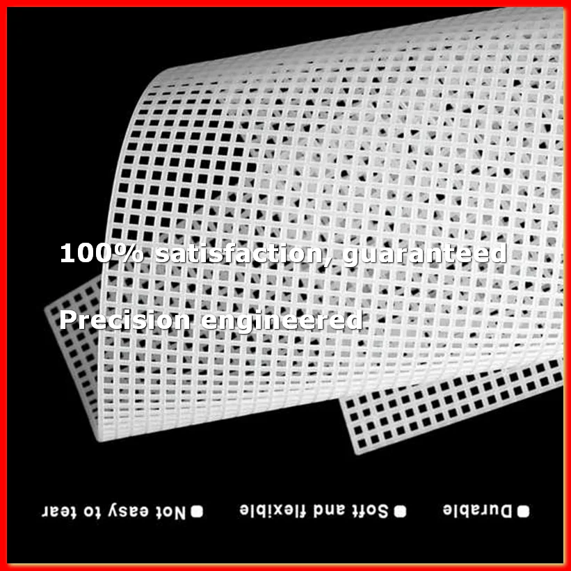 

20 Sheets Plastic Canvas, 13x10.2Inch 7CT Transparent Plastic Mesh Canvas Sheets for Embroidery Mesh Sheets-A09G