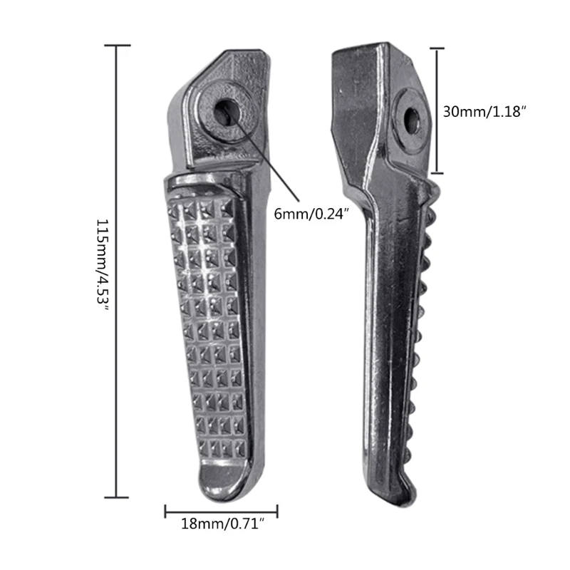 Footrests Footpegs Pedal Pegs Foot Pegs Pads For Universal Motorcycle Electric Bike Modification Foot Pegs