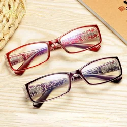 Cat Eye Reading Glasses Women Retro Presbyopic Glasses Pattern Eyeglasses Legs Resin Frame Diopter +1.0 +1.5 +2.0 +2.5 +3.0 +3.5