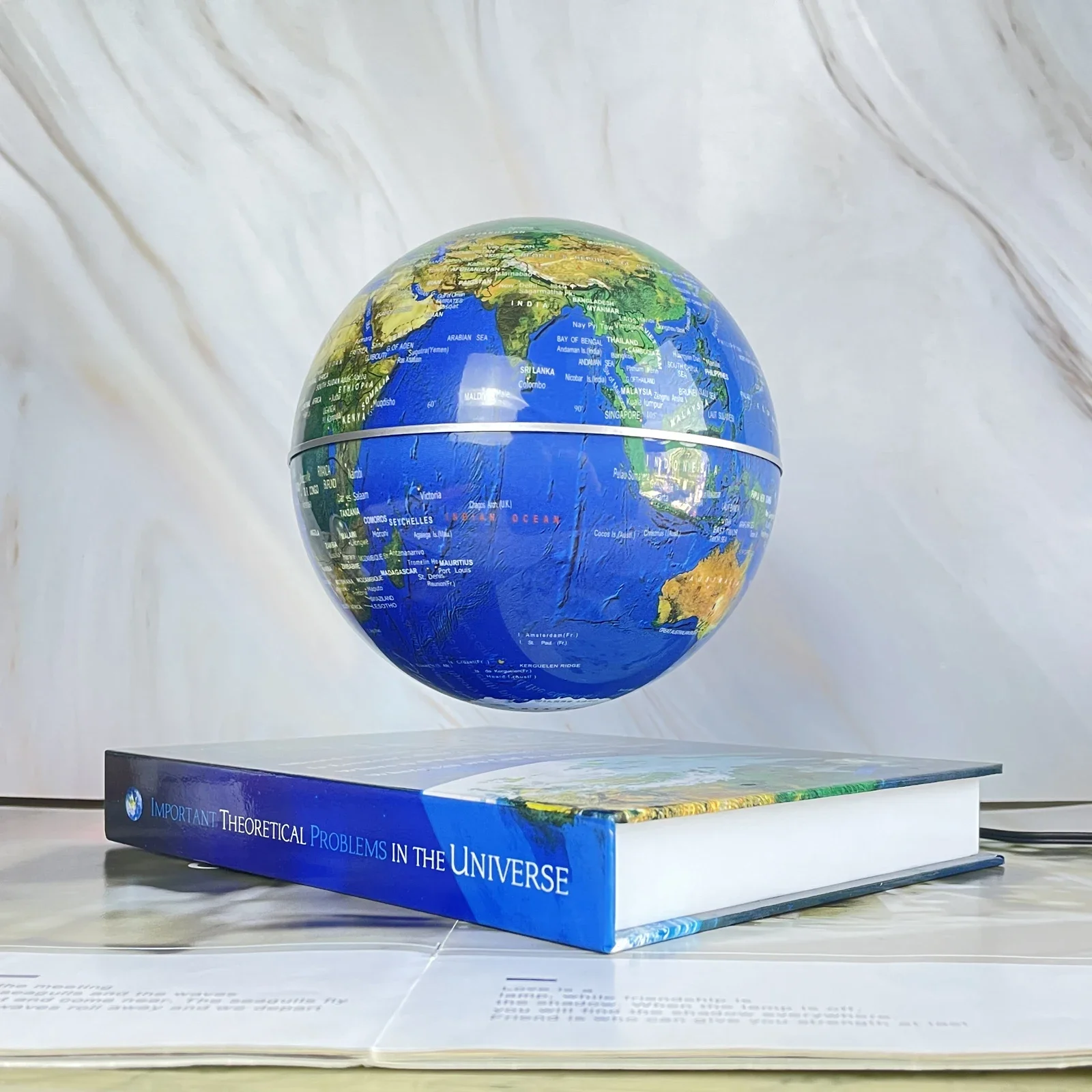 Floating Globe  Levitation Globe Educational Supplies Luminous Earth Globe Cosmic Cover Book Base