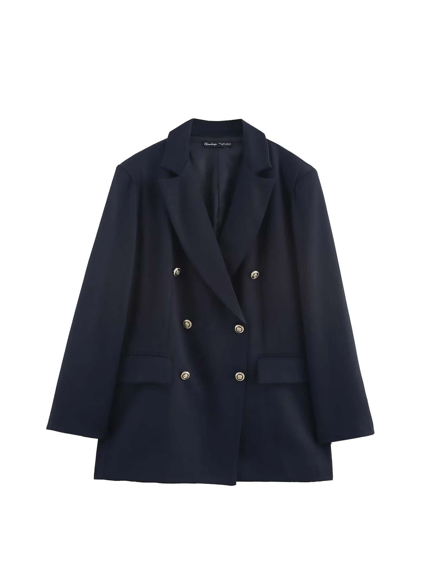 

Женский черный готический эмо-блейзер, винтажный пиджак Y2k 2000-х годов, двубортный верхняя одежда большого размера с длинными рукавами, костюм в стиле Харадзюку, осеннее пальто