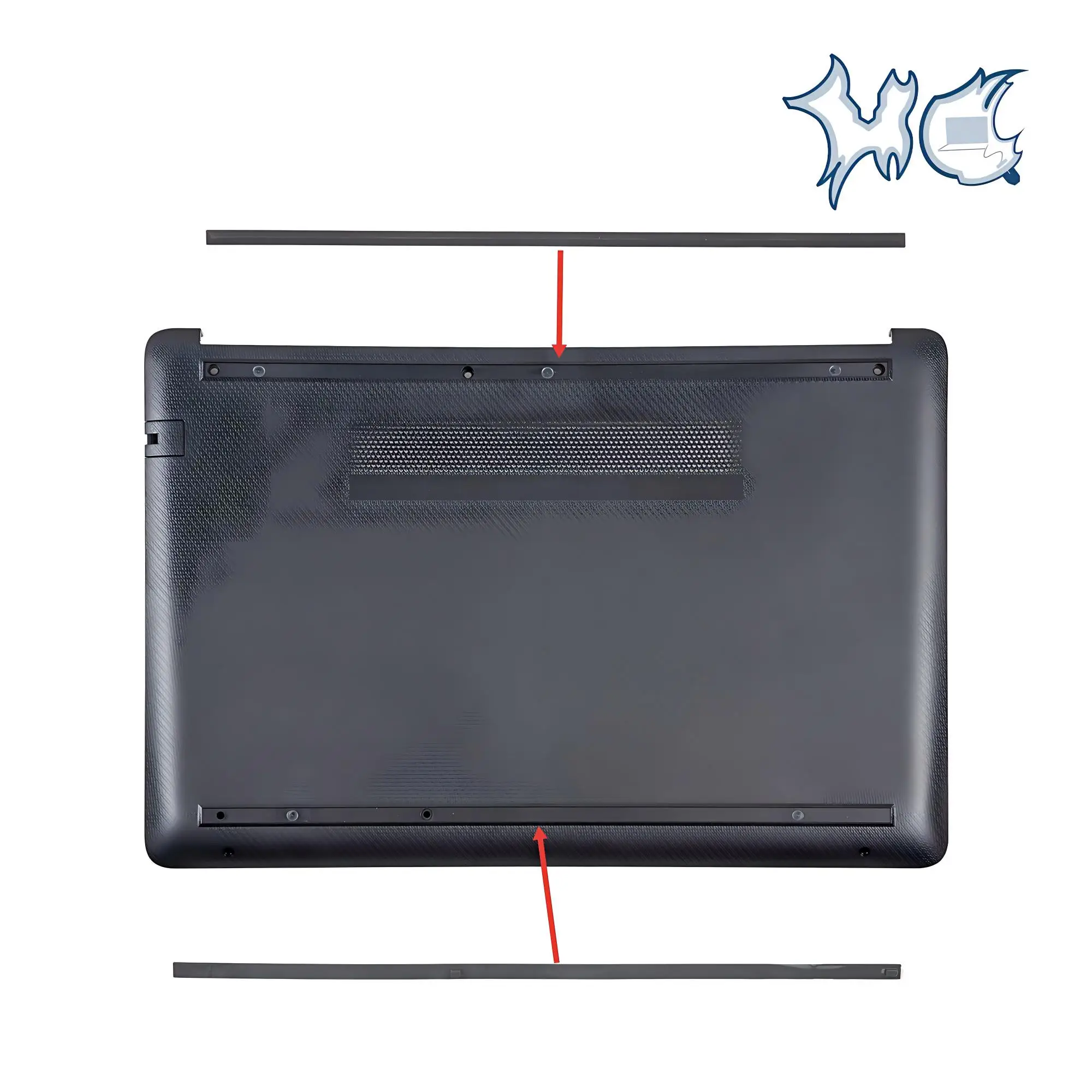 Rubber Feet On Bottom For HP Pavilion 14-CM 14-CF 14-CK 240 G7 14-DG 14Q-CS Gray/Black 14inch Repair 2PCS view 2