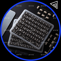 XVX Keycaps Metallic Texture Hollow Out Keycap Set 120 Keys For Mechanical Keyboard 61 Keys PBT Key Caps 1 PC Gamer Accessories