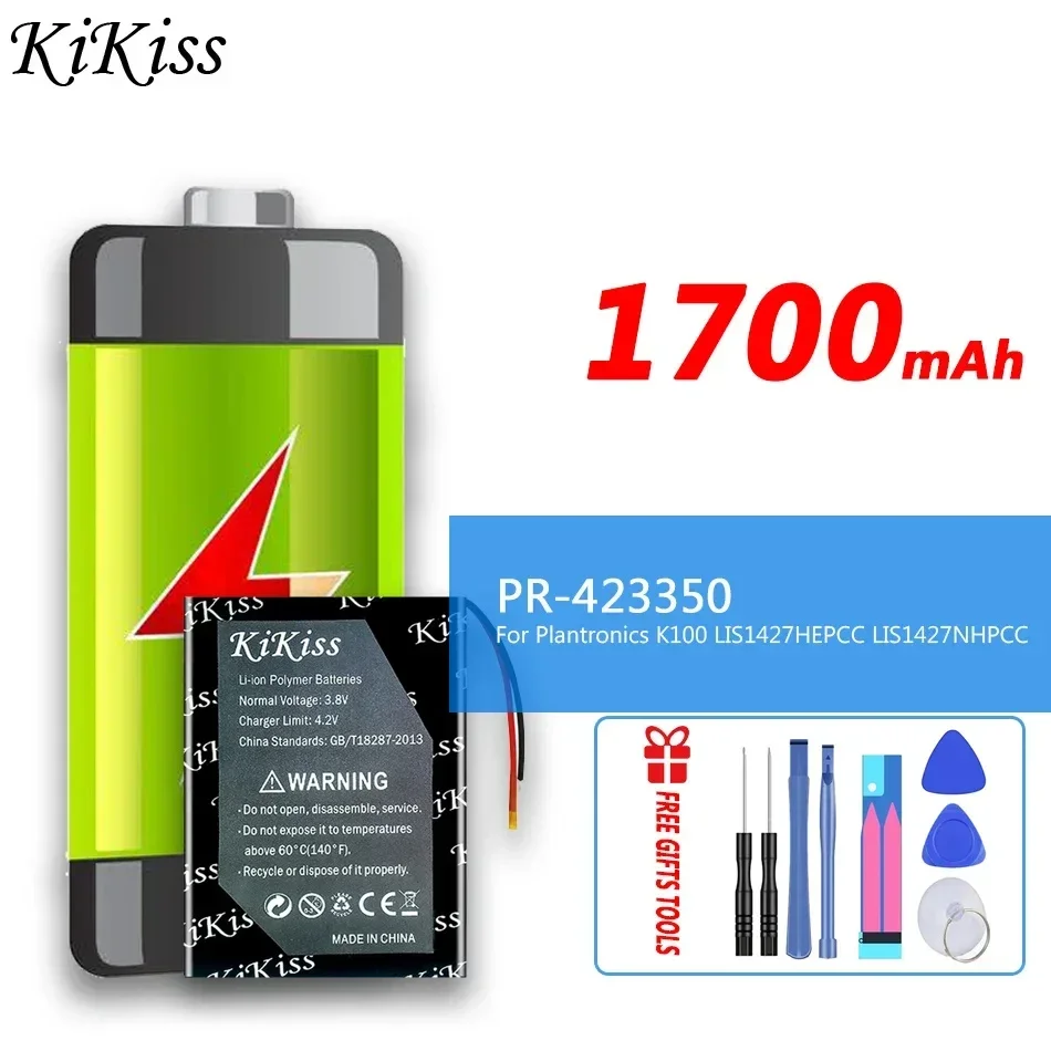 

Аккумулятор KiKiss емкостью 1700 мА · ч для Sony, телефон для Plantronics LIS1427HEPCC LIS1427NHPCC K100, сменная батарея