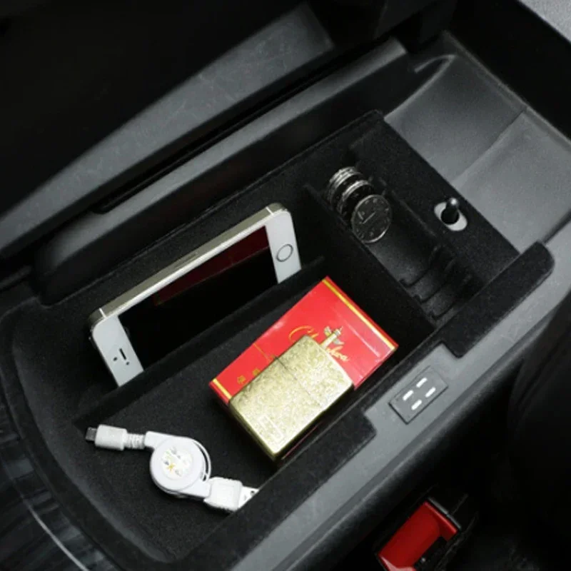 Car Central Storage Armrest Storage Box Glove Tray Holder Case Pallet Container for For Peugeot 3008 2012-2015 accessories