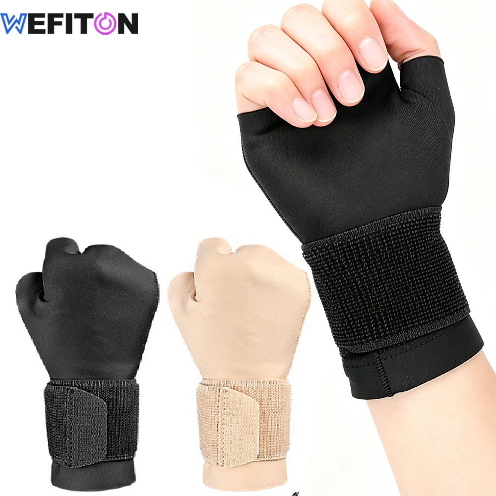 1PCS Breathable Wrist Brace for Carpal Tunnel – Adjustable Compression Hand Stabilizer, Reversible Left/Right Guard for Typing,