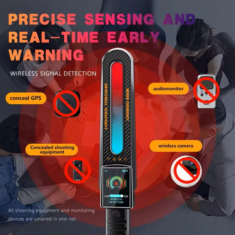 

Camera Detector for Hidden Spy Cam Detectors Secret Photo Device Finder Signal GPS Bug Scanner Security Protection Touch Screen