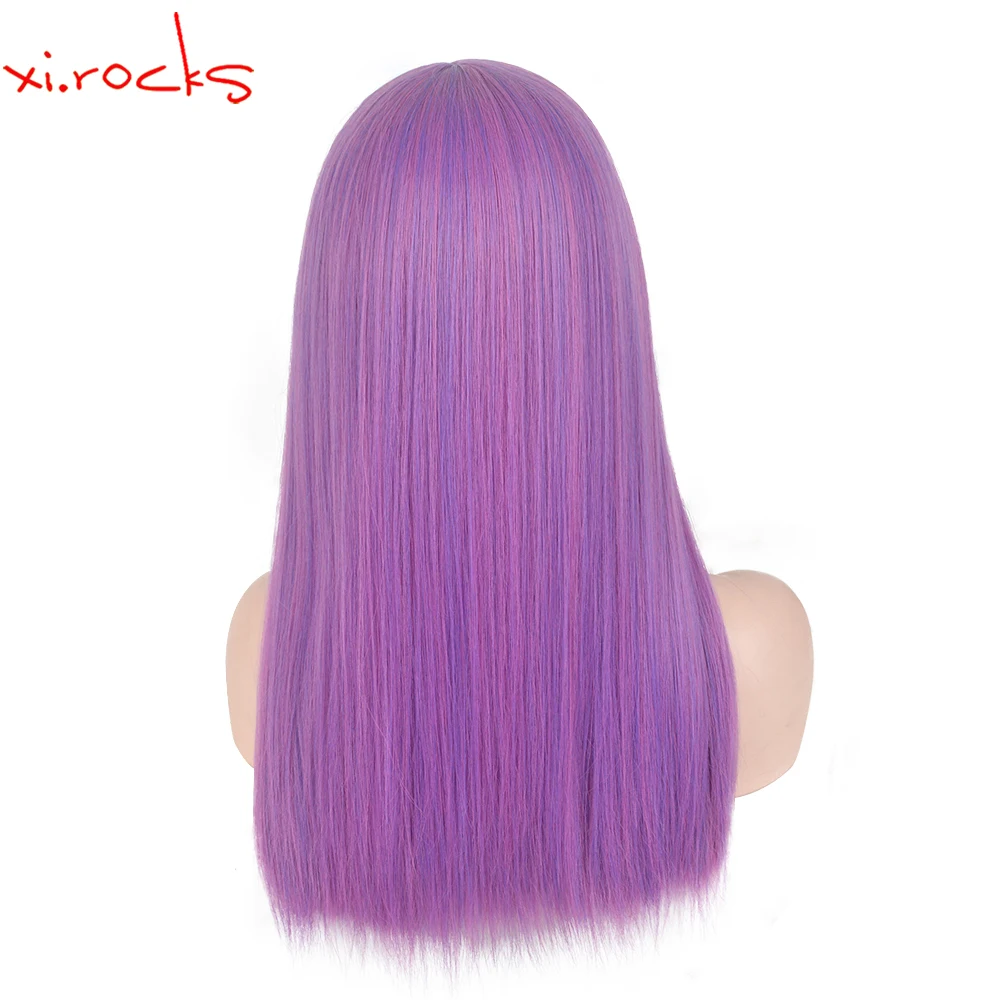 Xi.Rocks 3606 keturunan 2/Aksesori Starlight 2 Mal Bertha Maleficent Wig Cosplay anak-anak dewasa lurus jahat hidup panjang