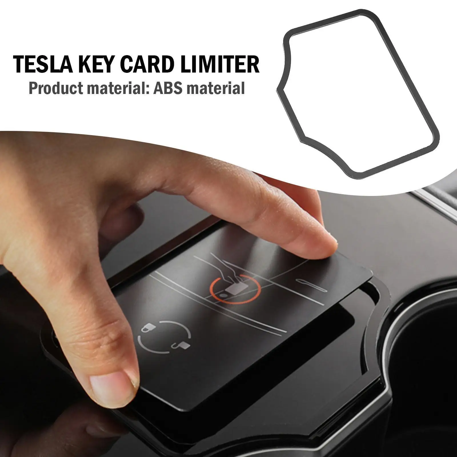 Key Position Bracket for Tesla Model3/Y Card Limiter Key - Induction Card Slot Start Card Position Sticker Interior Accessories