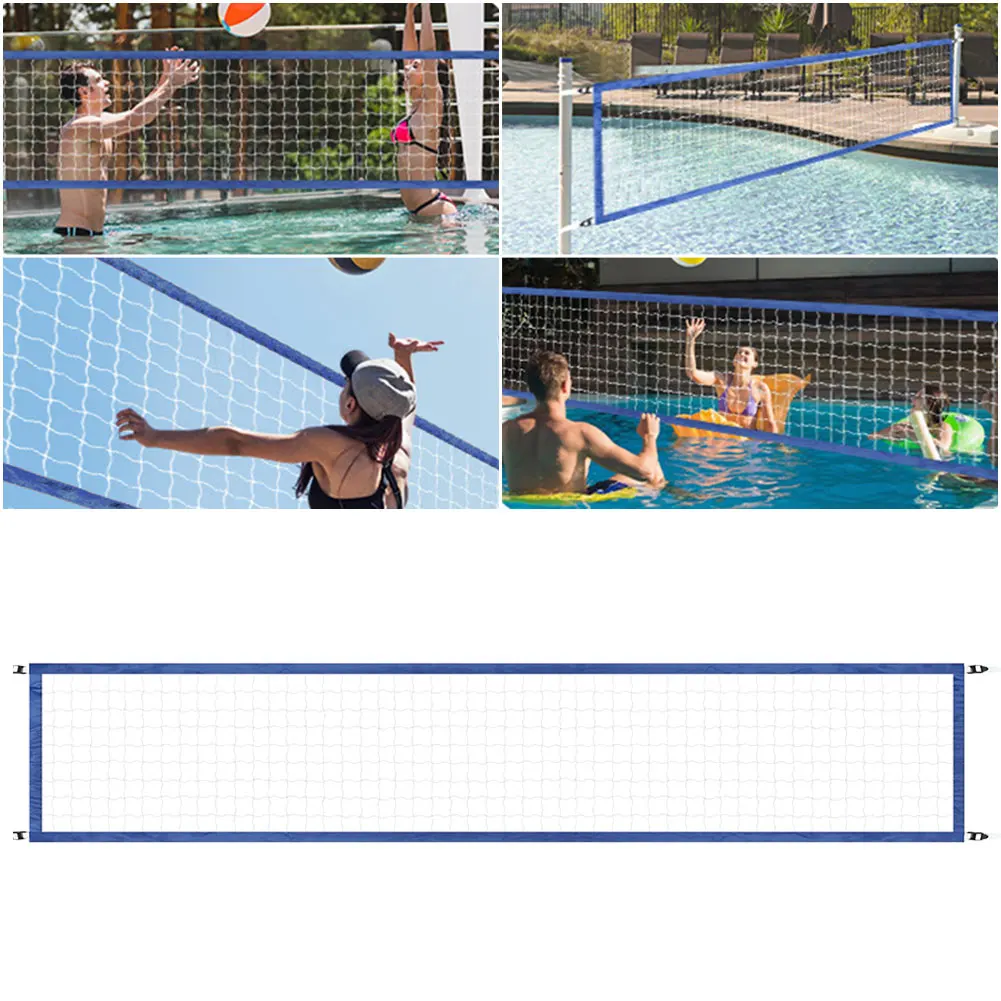 15ftx3ft Volleyball Net Adjustable Pool Volleyball Replacement Net Pool Water Volleyball Net for Outdoor Swimming Pool Beach
