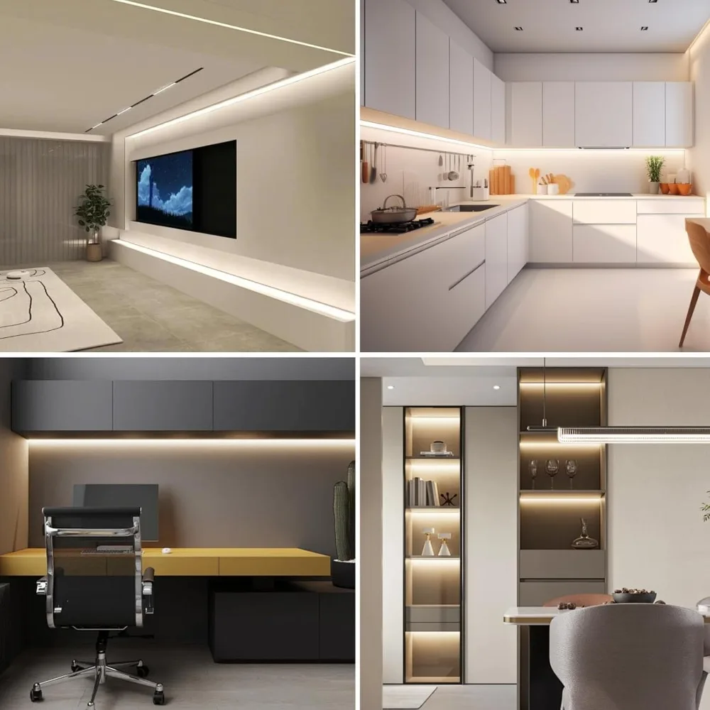 USB LED Strip Lights, Super Bright COB LED Strip Light, 5V Flexible LED Tape Light for TV LED Backlight, Mirrors, Display Cabine