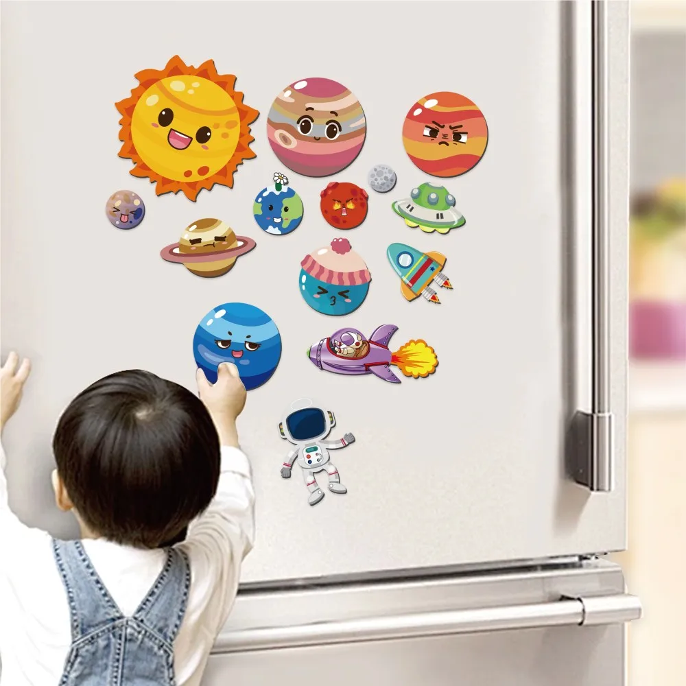 Puzzle Children's Magnetic Puzzle Digital Cartoon Dinosaur Universe Puzzle Logic Thinking Early Education Montessori Toy Gift