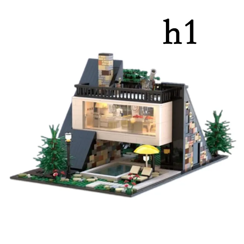 

Spot MOC-81672 1570 шт. Вилла DIY сборка мелких частиц строительные блоки развивающая игрушка модель подарочный набор украшений