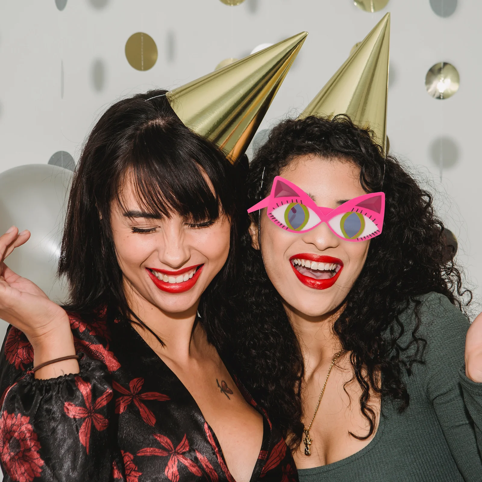 Kat Brillen Grappige Overdreven Grote Ogen Lichtgewicht Pc Frame Voor Halloween Cosplay Party Kat Kostuum Accessoire Props