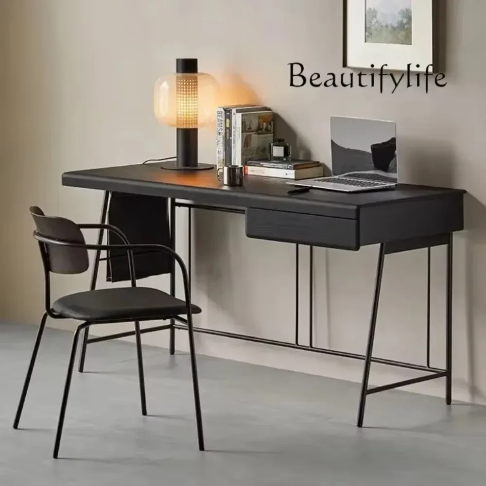 

Q домашний современный кабинет, компьютерный стол طاولاتumitكت γ, итальянский минималистичный стол из цельного дерева в средневековом стиле