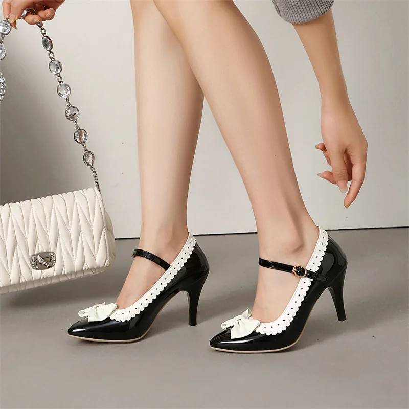 

YQBTDL 2026, женские туфли-лодочки Мэри Джейн на высоком каблуке и платформе с ремешком на щиколотке, вечерние туфли для косплея, платье, свадебные туфли для невесты, красный, белый цвет