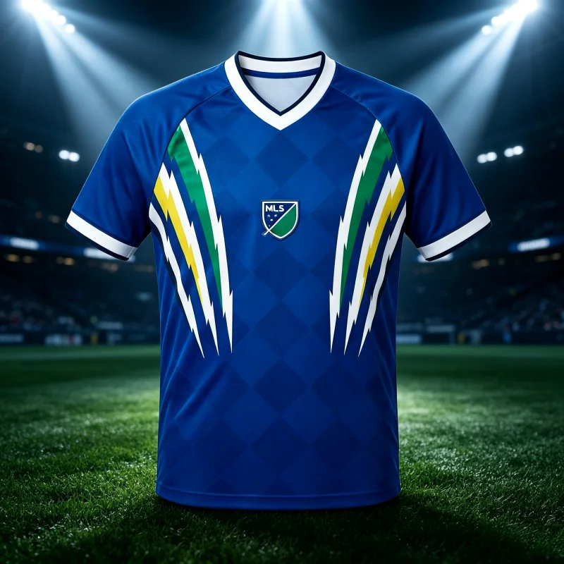 2026 USA Fan Version All‑Star Game Retro Soccer Jersey Casual Blue Short Sleeve Quick‑Dry Football Fan Uniform Family Kids Tees